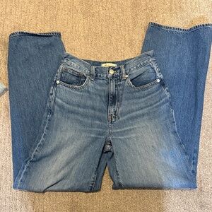Madewell Women’s Wide Leg medium wash jeans